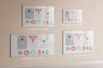 Magnetic glass dry erase board happy bookmarks design