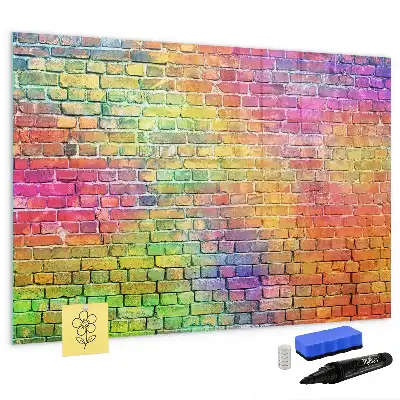 Magnetic marker board for painted walls