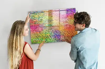 Magnetic marker board for painted walls
