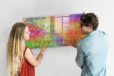 Magnetic marker board for painted walls