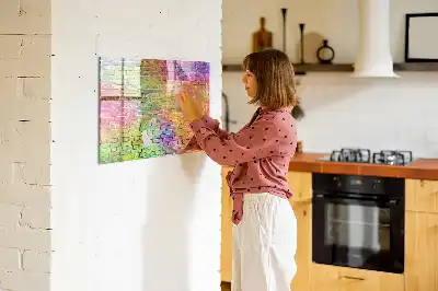 Magnetic marker board for painted walls