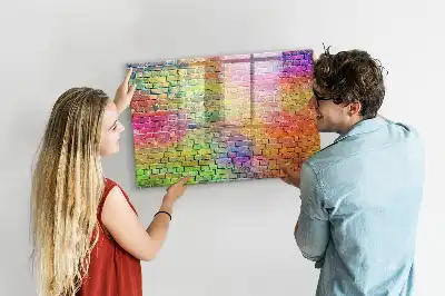 Magnetic marker board for painted walls