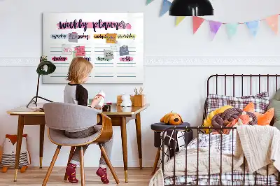 Magnetic marker board handwritten planner