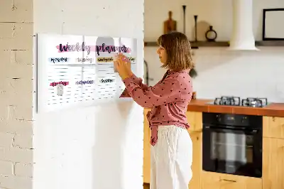 Magnetic marker board handwritten planner