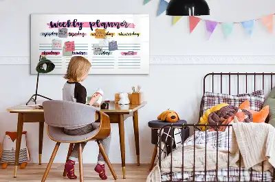 Magnetic marker board handwritten planner
