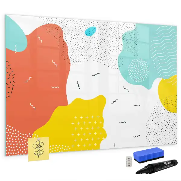 Magnetic marker board with POP abstraction design