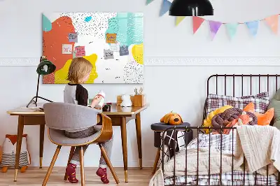 Magnetic marker board with POP abstraction design