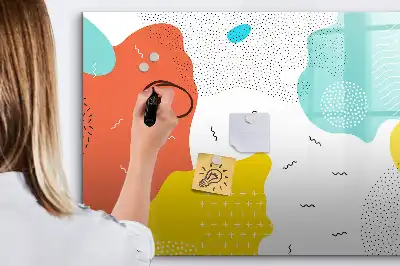 Magnetic marker board with POP abstraction design
