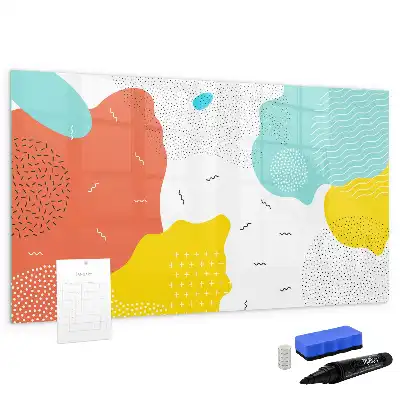 Magnetic marker board with POP abstraction design