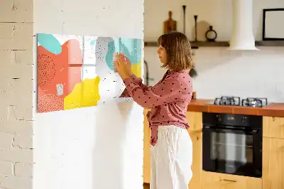 Magnetic marker board with POP abstraction design