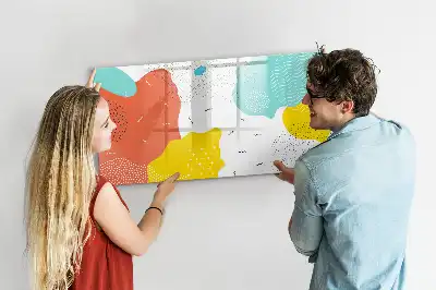 Magnetic marker board with POP abstraction design