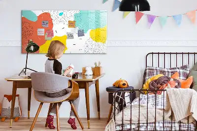 Magnetic marker board with POP abstraction design