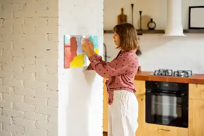 Magnetic marker board with POP abstraction design
