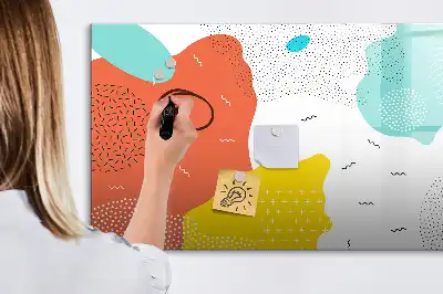 Magnetic marker board with POP abstraction design