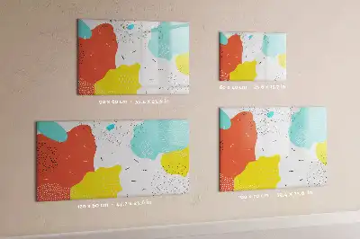 Magnetic marker board with POP abstraction design
