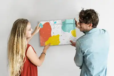 Magnetic marker board with POP abstraction design