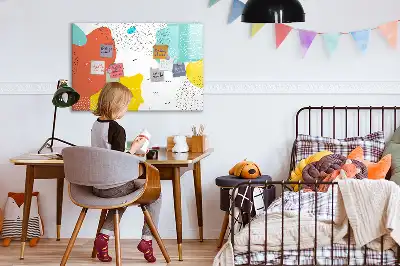 Magnetic marker board with POP abstraction design