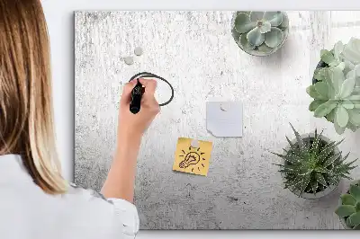 Magnetic glass dry erase board decorative plants