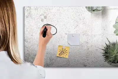Magnetic glass dry erase board decorative plants