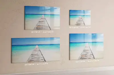 Magnetic marker board tropical island theme