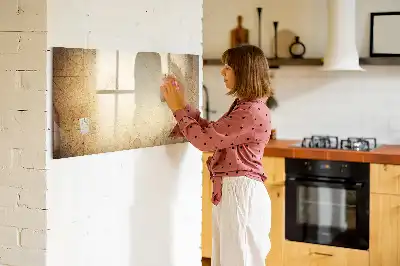 Magnetic marker board with an old world map design