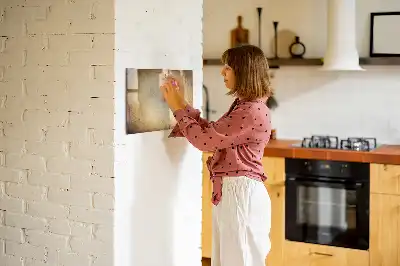 Magnetic marker board with an old world map design