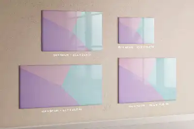 Magnetic marker board with pastel pattern