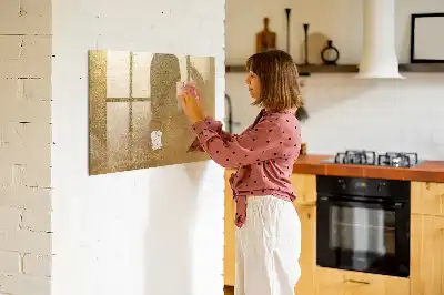 Magnetic glass dry erase board decorative wall-mounted design