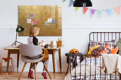 Magnetic glass dry erase board decorative wall-mounted design