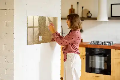 Magnetic glass dry erase board decorative wall-mounted design
