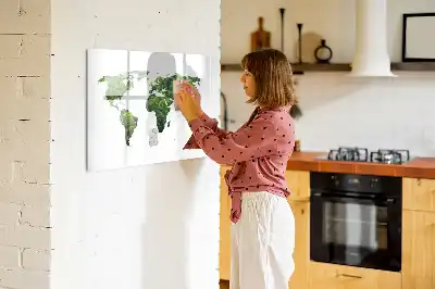 Eco world map magnetic marker board