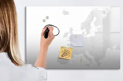 Magnetic Marker Board map of Europe