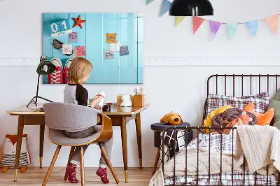 Magnetic glass dry erase board first day of summer design