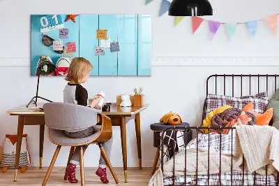 Magnetic glass dry erase board first day of summer design
