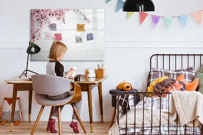 Magnetic marker board spring flowers design