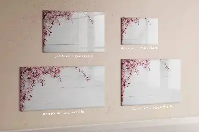 Magnetic marker board spring flowers design