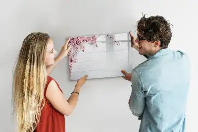 Magnetic marker board spring flowers design
