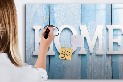 Magnetic glass dry erase board Home text aesthetic