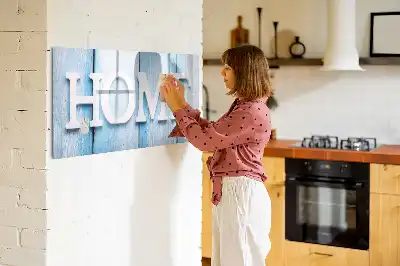 Magnetic glass dry erase board Home text aesthetic
