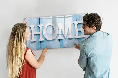 Magnetic glass dry erase board Home text aesthetic