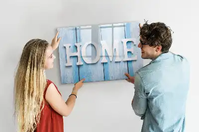 Magnetic glass dry erase board Home text aesthetic
