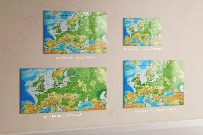 Magnetic world map board geographic design