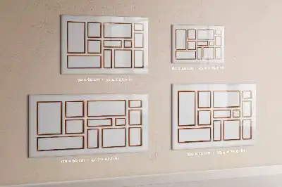 Magnetic marker board with a wooden frame
