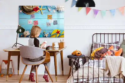 Magnetic marker board for beach accessories