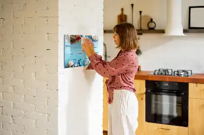 Magnetic marker board for beach accessories