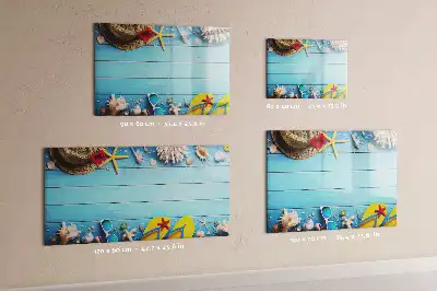 Magnetic marker board for beach accessories