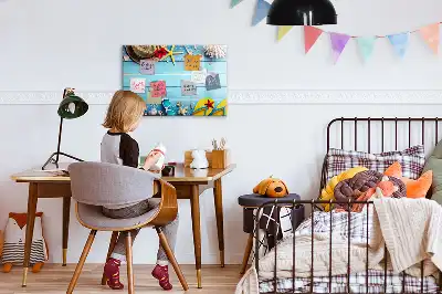 Magnetic marker board for beach accessories