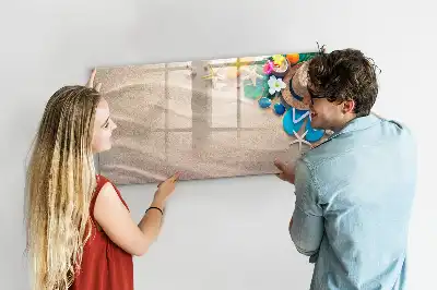 Magnetic glass dry erase board summer office accessory