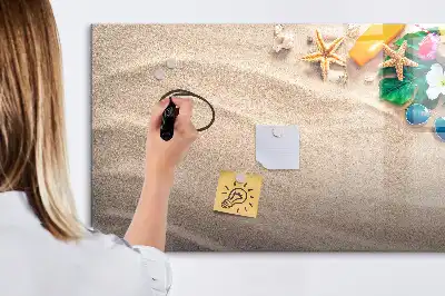 Magnetic glass dry erase board summer office accessory