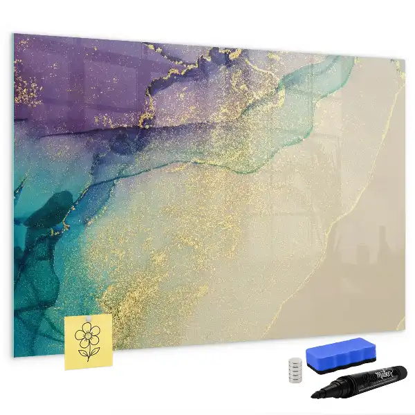 Magnetic marker board elegant abstraction design